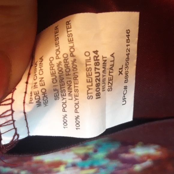 Lily Rose Rust/Mint Dress 297 - Picture 7 of 8